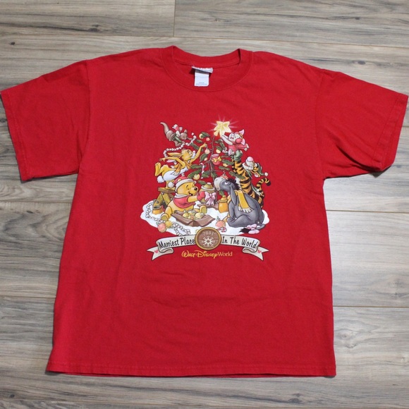 Disney Other - Vintage Winnie The Pooh Disney Christmas T-shirt